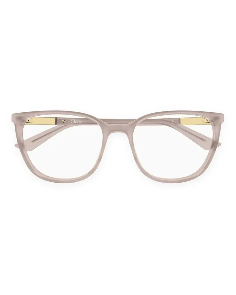 Chloé Cat-Eye-Brille mit Logo-Gravur - Nude Nude