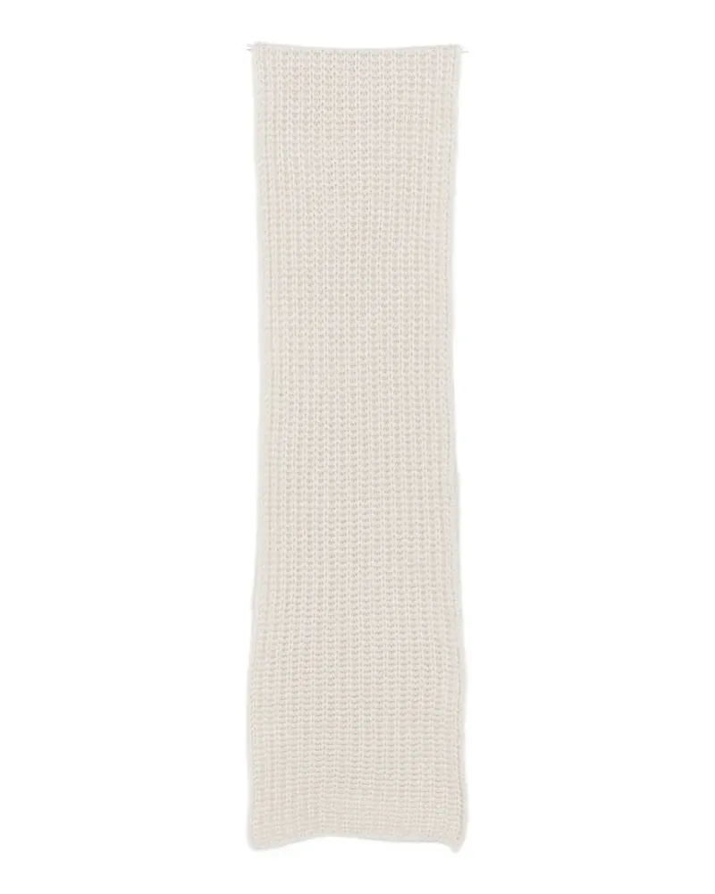 Liska chunky-knit scarf - Nude Nude