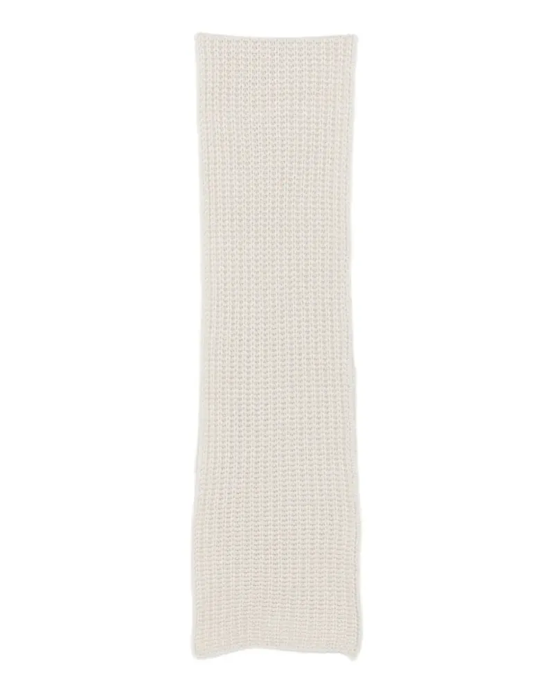 Liska chunky-knit scarf - Nude Nude