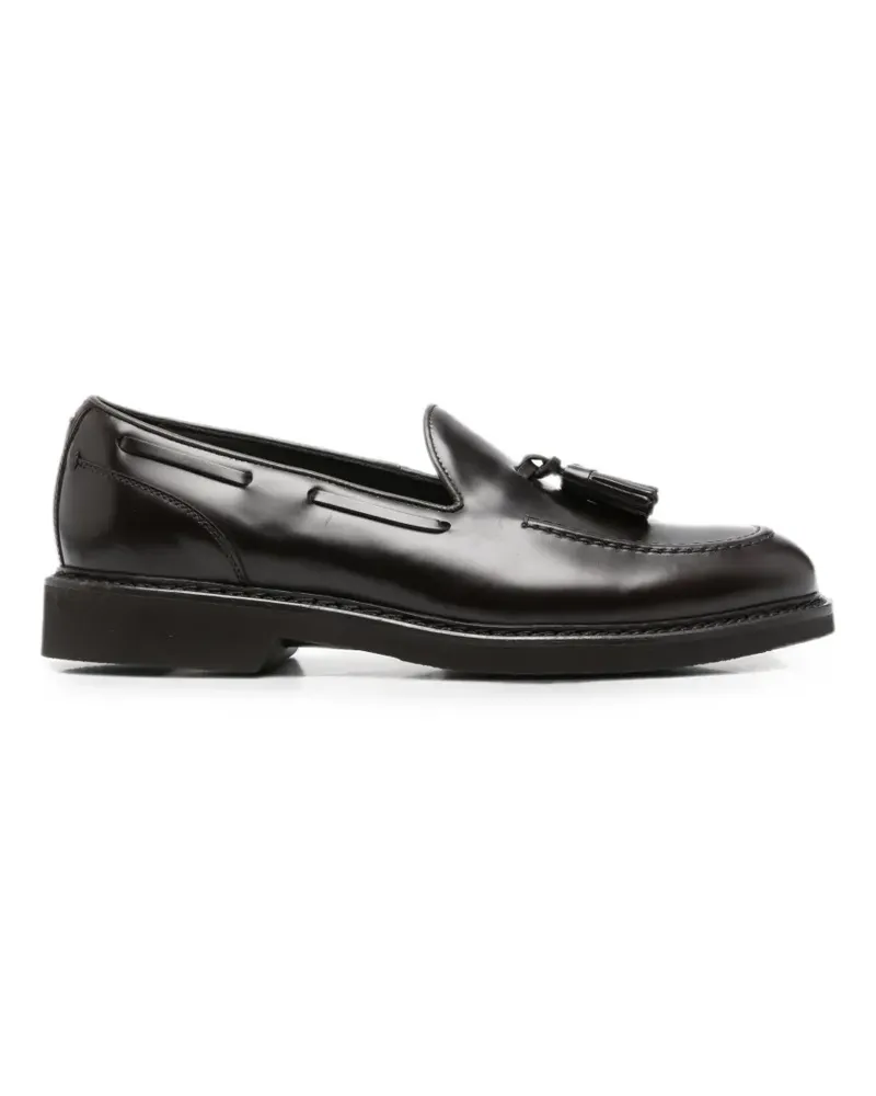Canali Segelschuhe aus Leder - Braun Braun