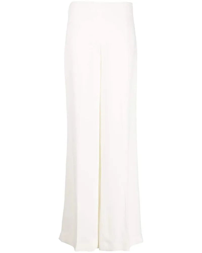 Stella McCartney Ausgestellte High-Waist-Hose - Weiß Weiß