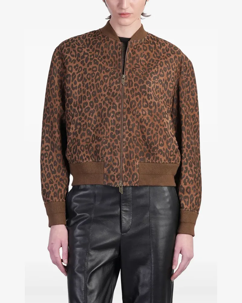 Salvatore Santoro Jacke mit Animal-Print - Braun Braun