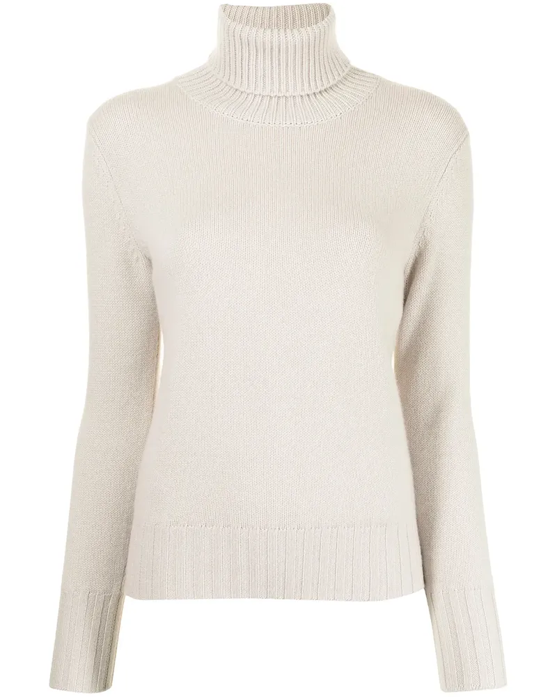 N.Peal Kaschmirpullover mit Rollkragen - Grau Grau