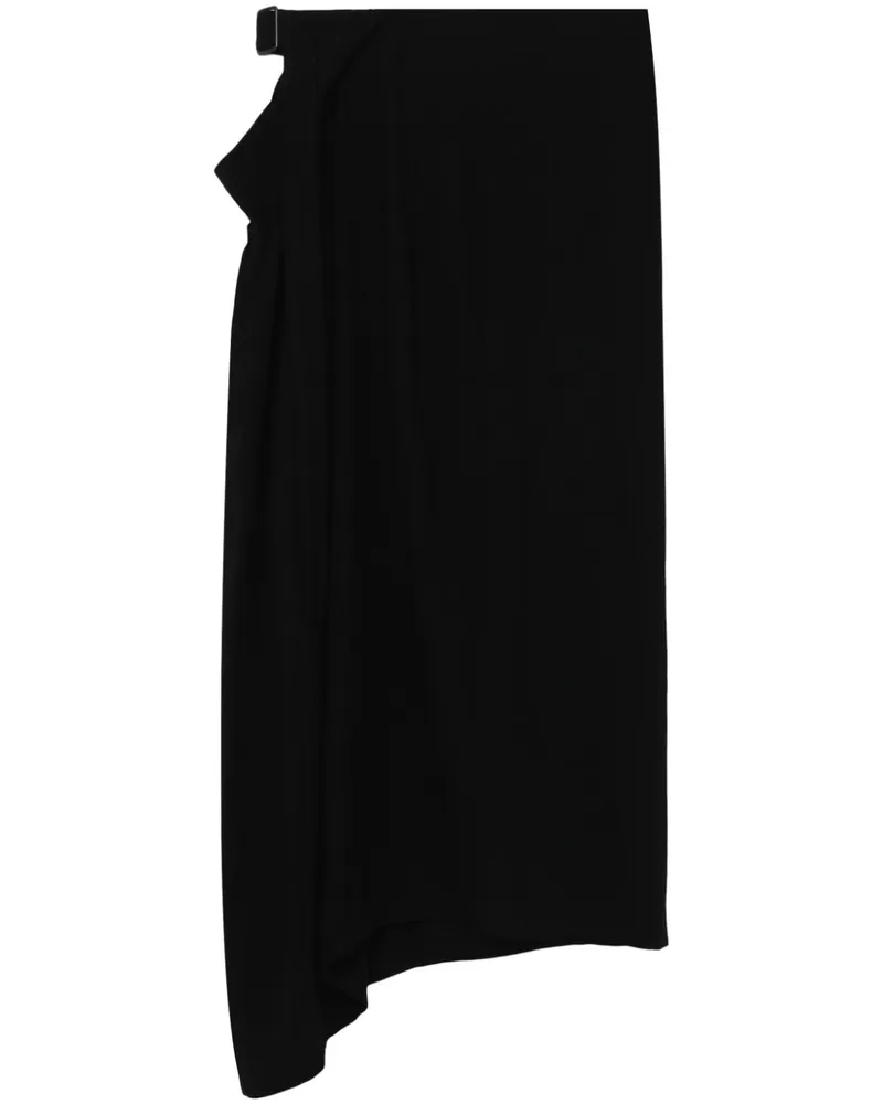 Yohji Yamamoto Gewickelter Rock - Schwarz Schwarz