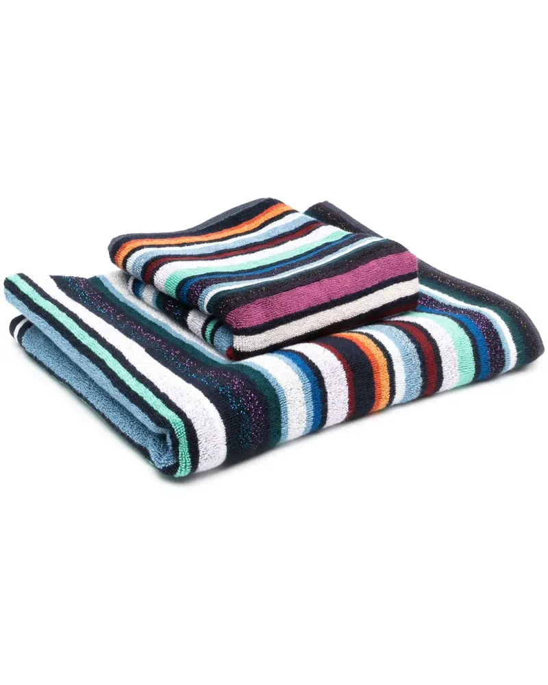 Missoni Home Gestreiftes Badetuch - Schwarz Schwarz