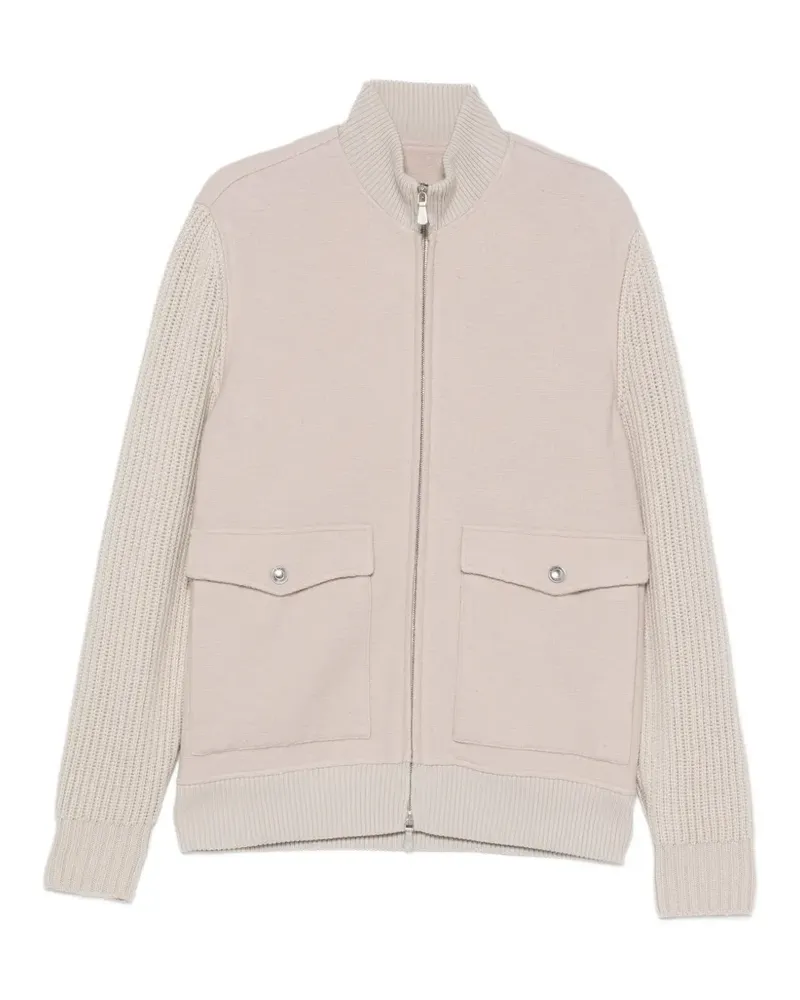 Eleventy Gerippte Bomberjacke - Nude Nude