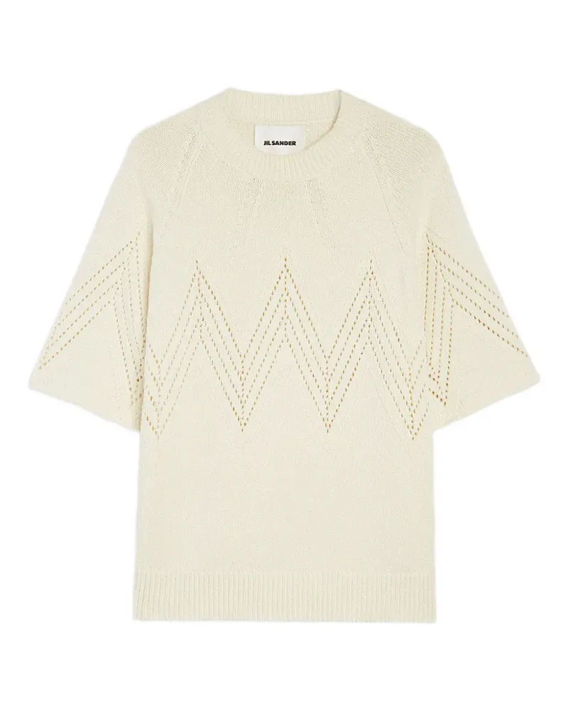 Jil Sander T-Shirt mit Rundhalsausschnitt - Nude Nude