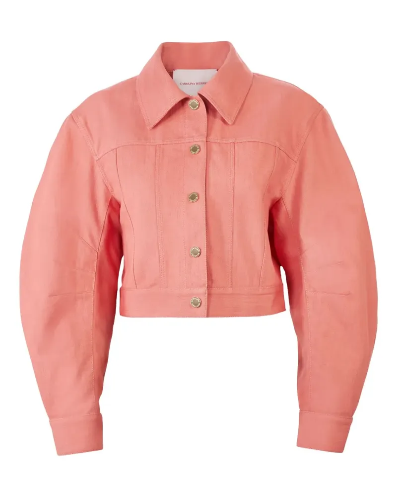 Carolina Herrera New York Jeansjacke mit weiten Ärmeln - Rosa Rosa