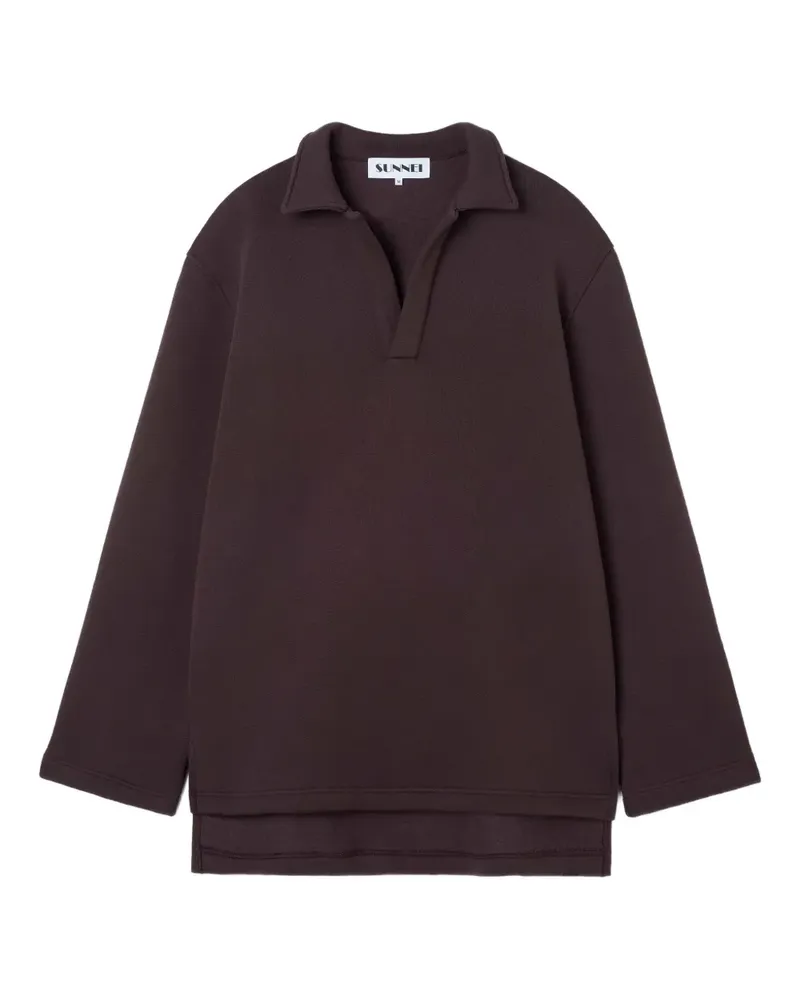 SUNNEI organic-cotton top - Braun Braun