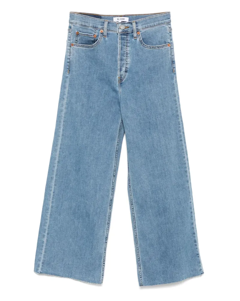 RE/DONE Weite High-Rise-Jeans - Blau Blau