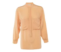 Geknöpfte Bluse - Orange