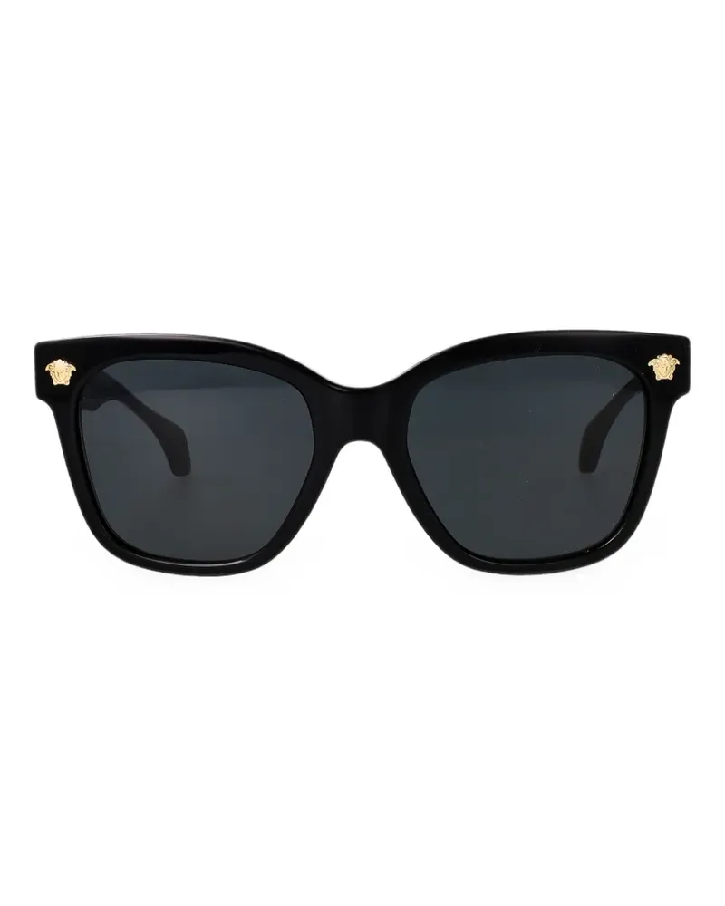 Versace Medusa plaque square-frame sunglasses - Schwarz Schwarz