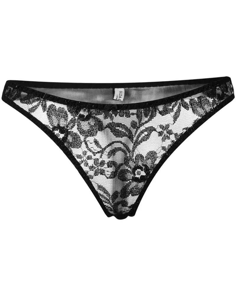 Gilda & Pearl Knightsbridge' Tanga - Schwarz Schwarz