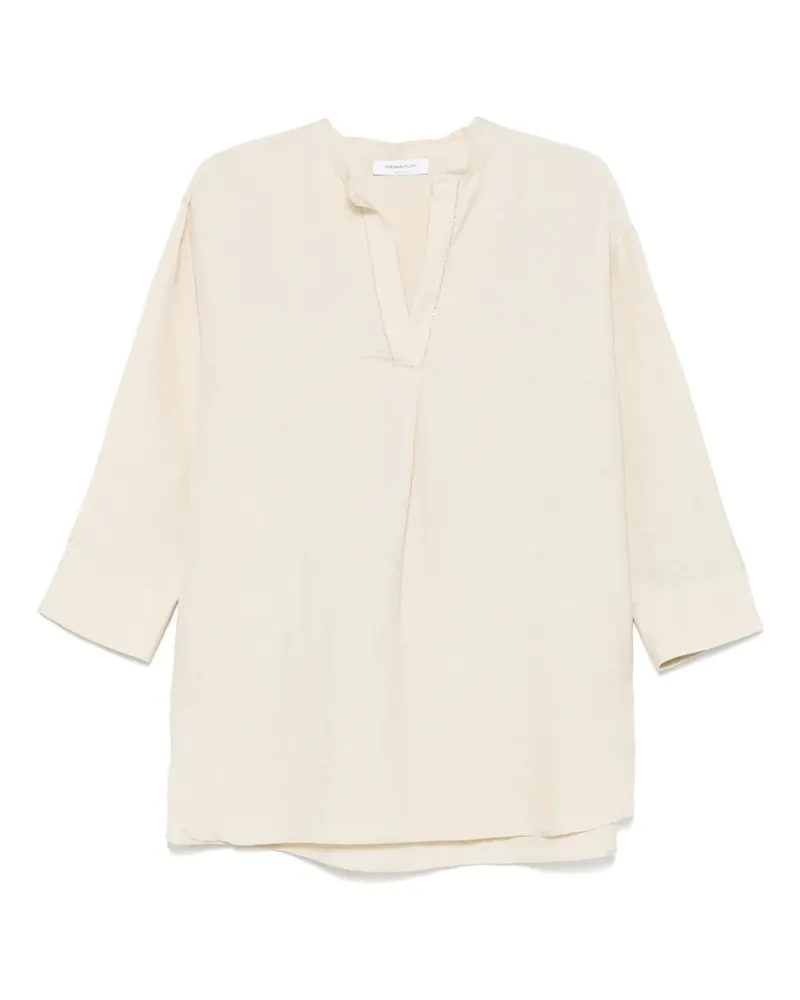 Fabiana Filippi Bluse mit Kettendetail - Nude Nude