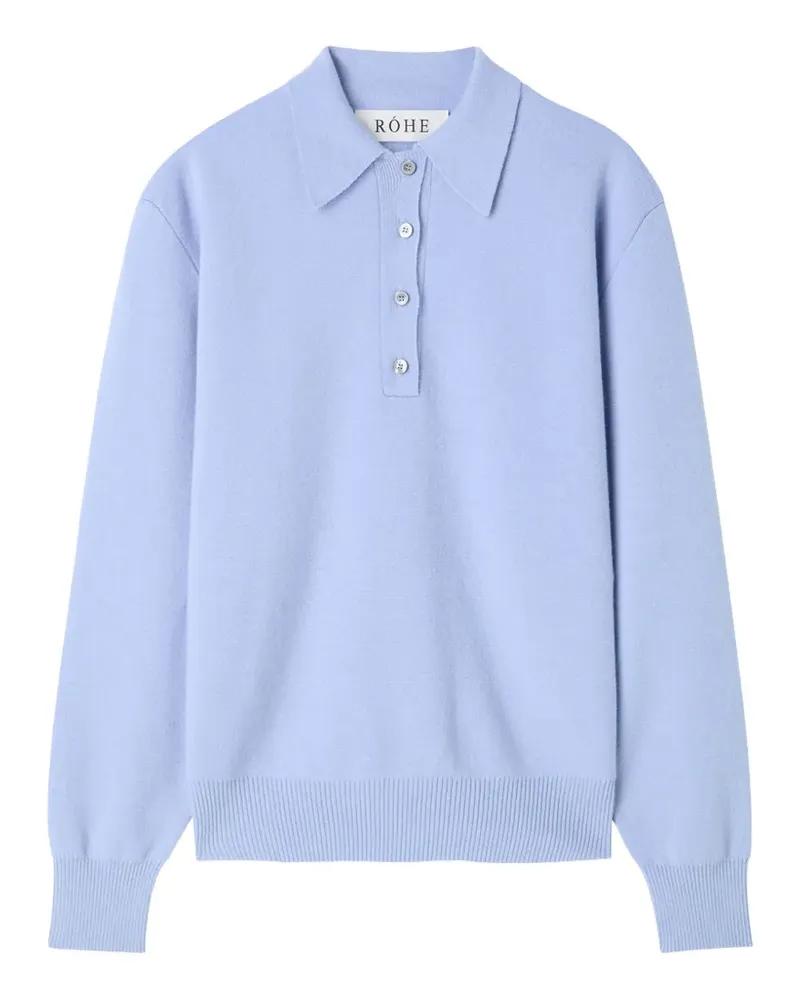 Róhe Gestrickter Pullover - Blau Blau