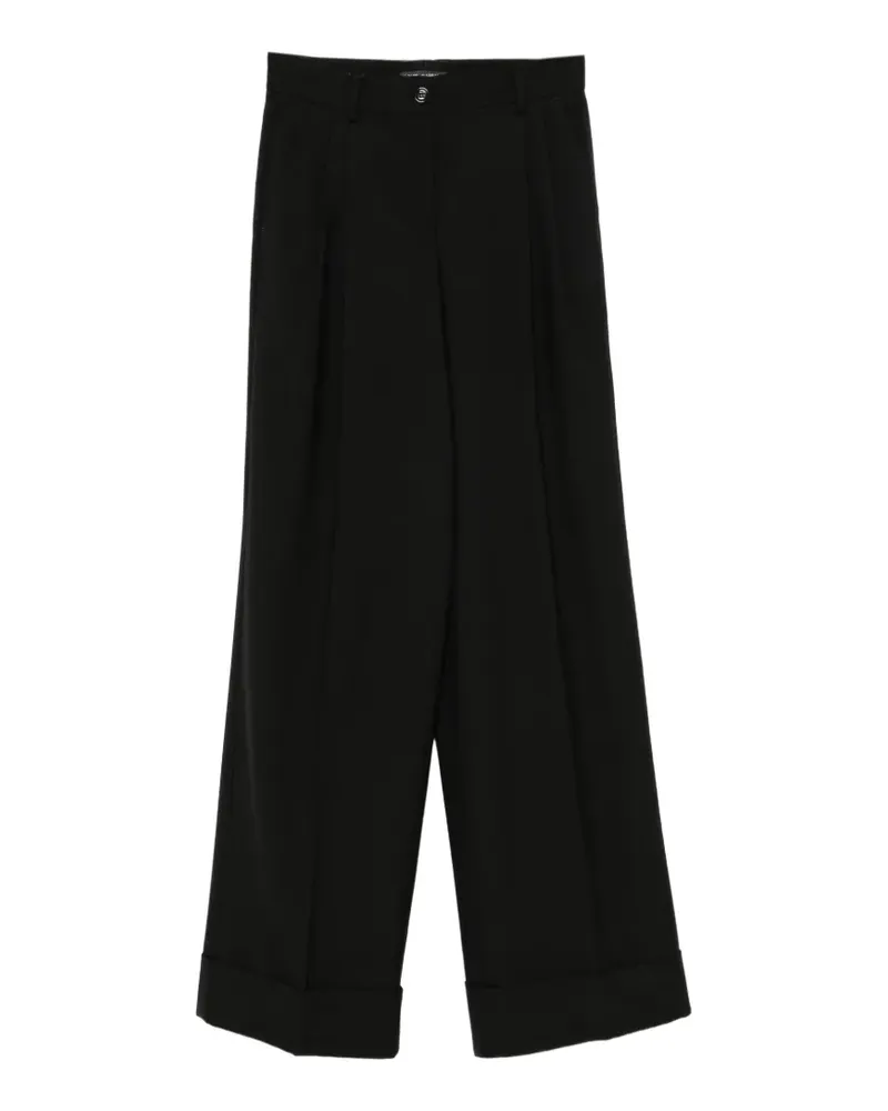 Dolce & Gabbana Klassische Bundfaltenhose - Schwarz Schwarz