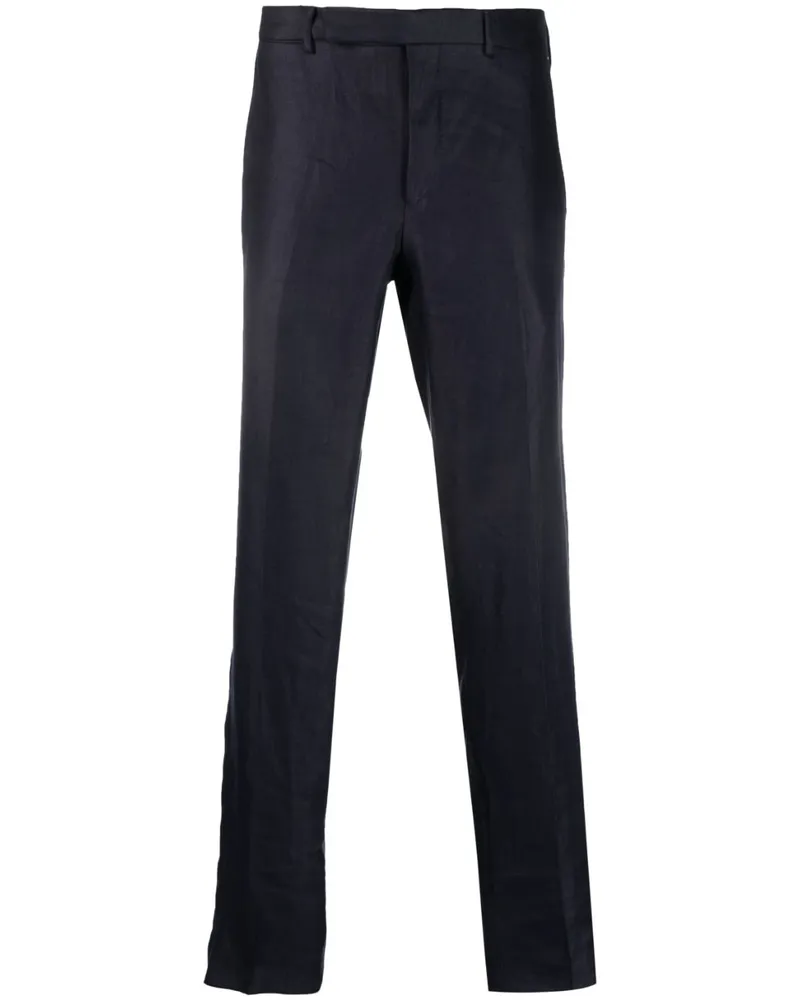 Ermenegildo Zegna Halbhohe Straight-Leg-Hose - Blau Blau