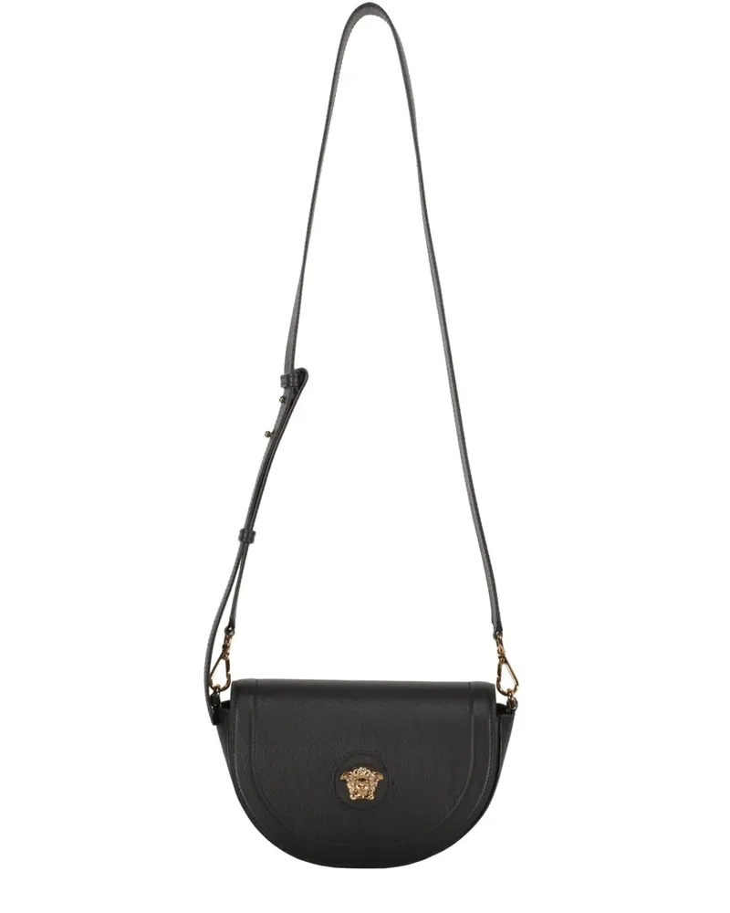 Versace Umhängetasche aus Leder - Schwarz Schwarz