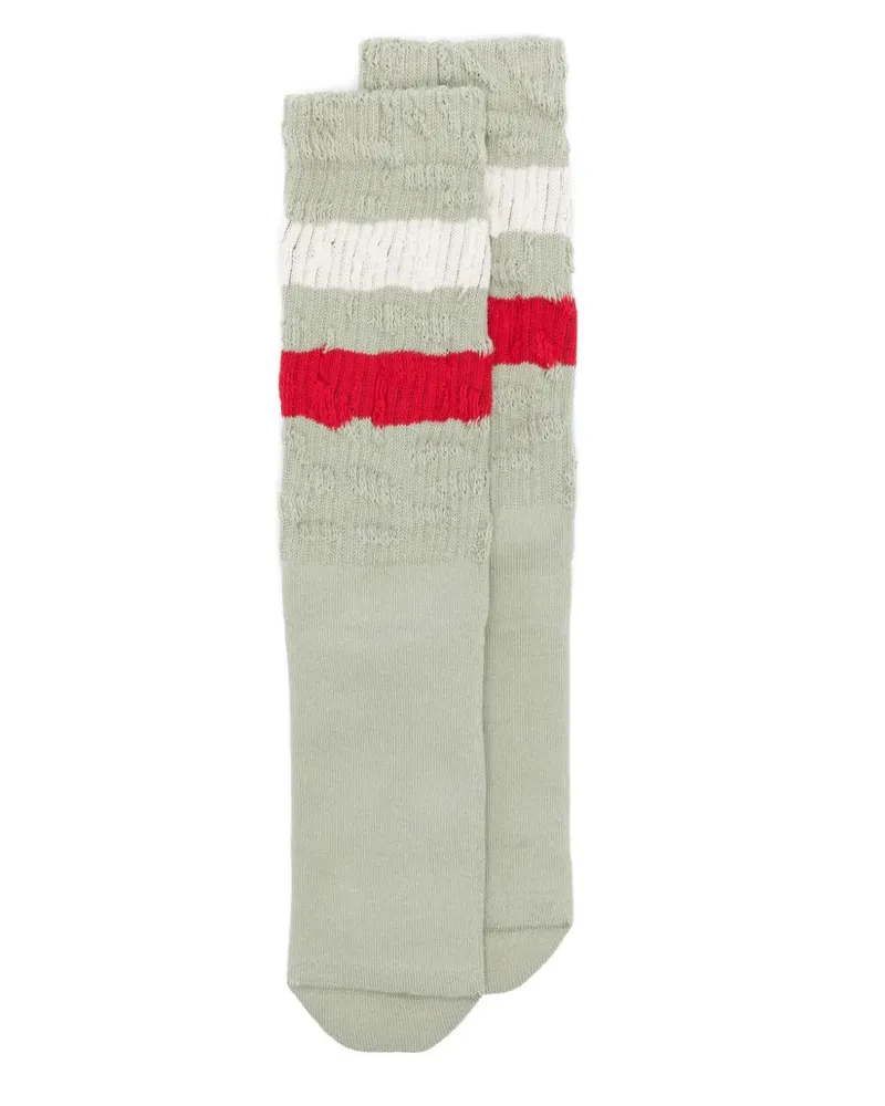 Golden Goose Socken in Distressed-Optik - Grün Grün