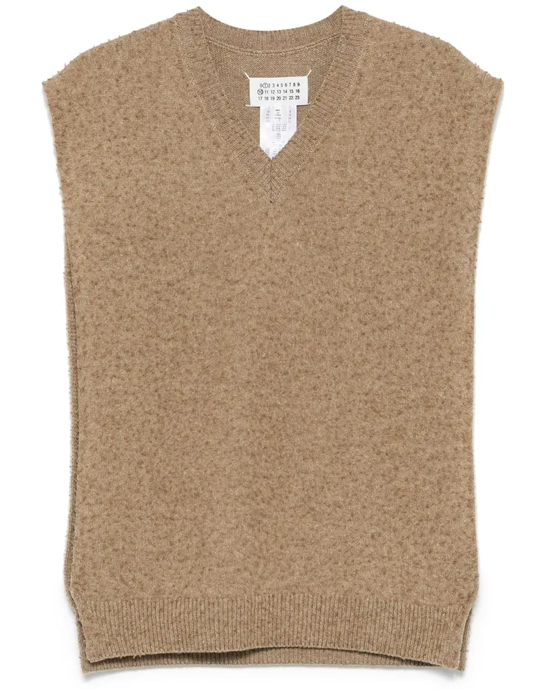 Maison Margiela Gestrickter Pullunder - Braun Braun