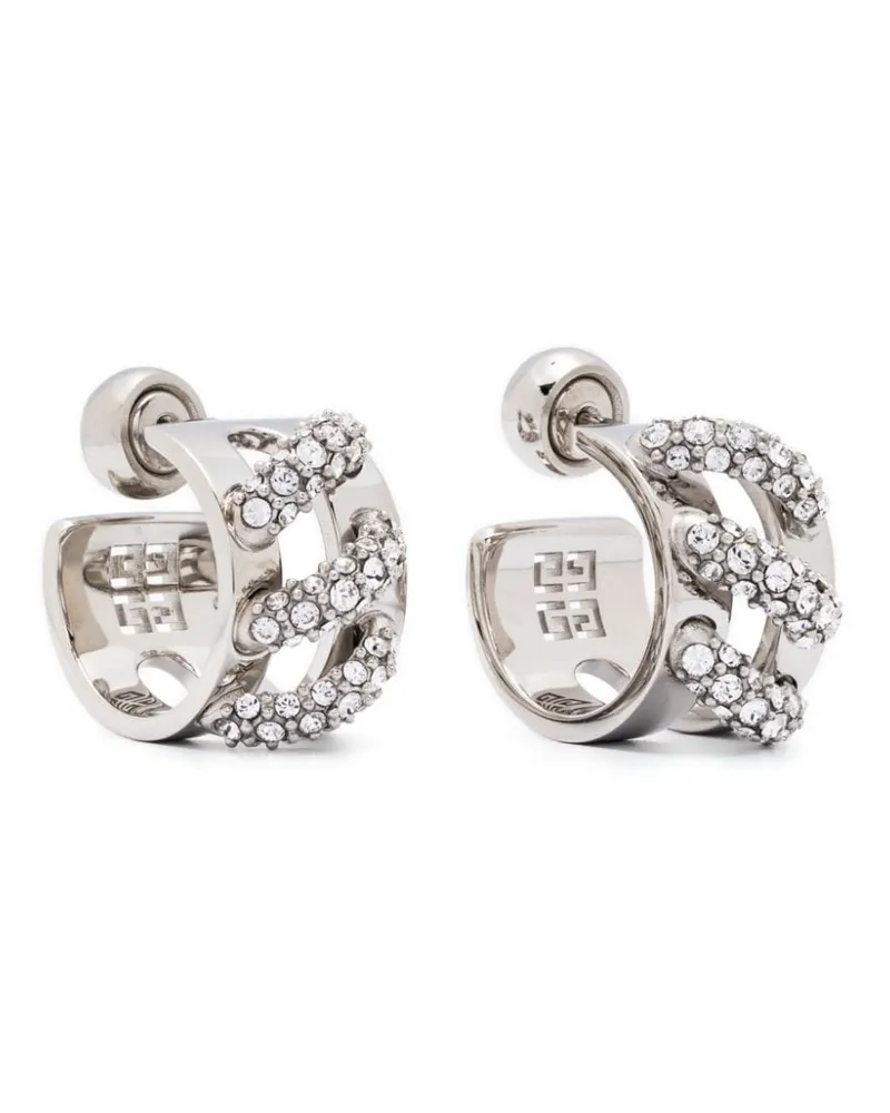 Givenchy Ohrringe mit Kristallen - Silber Silber