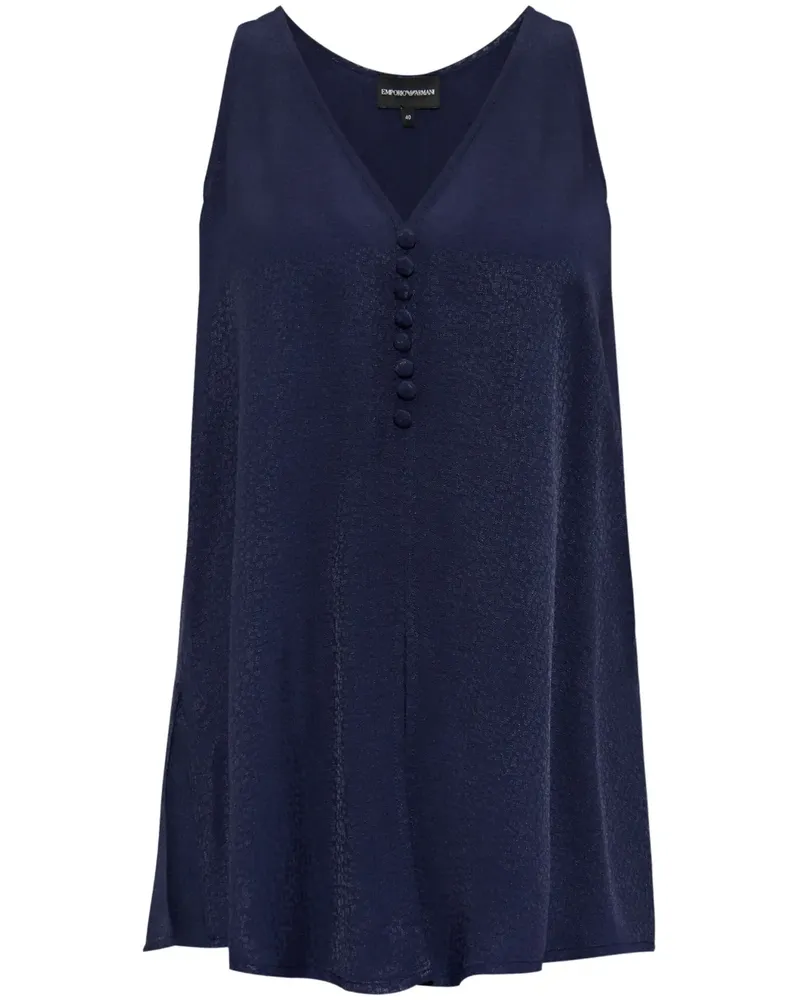 Emporio Armani Armure Bluse - Blau Blau