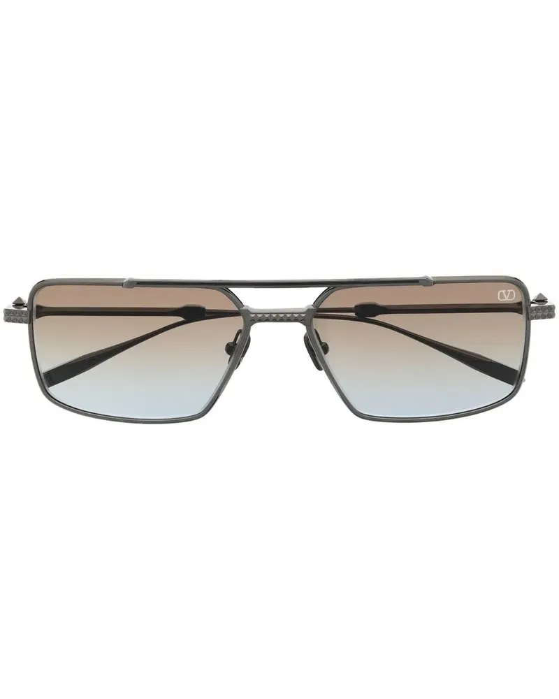 Valentino Garavani Rockstud Pilotenbrille - Schwarz Schwarz