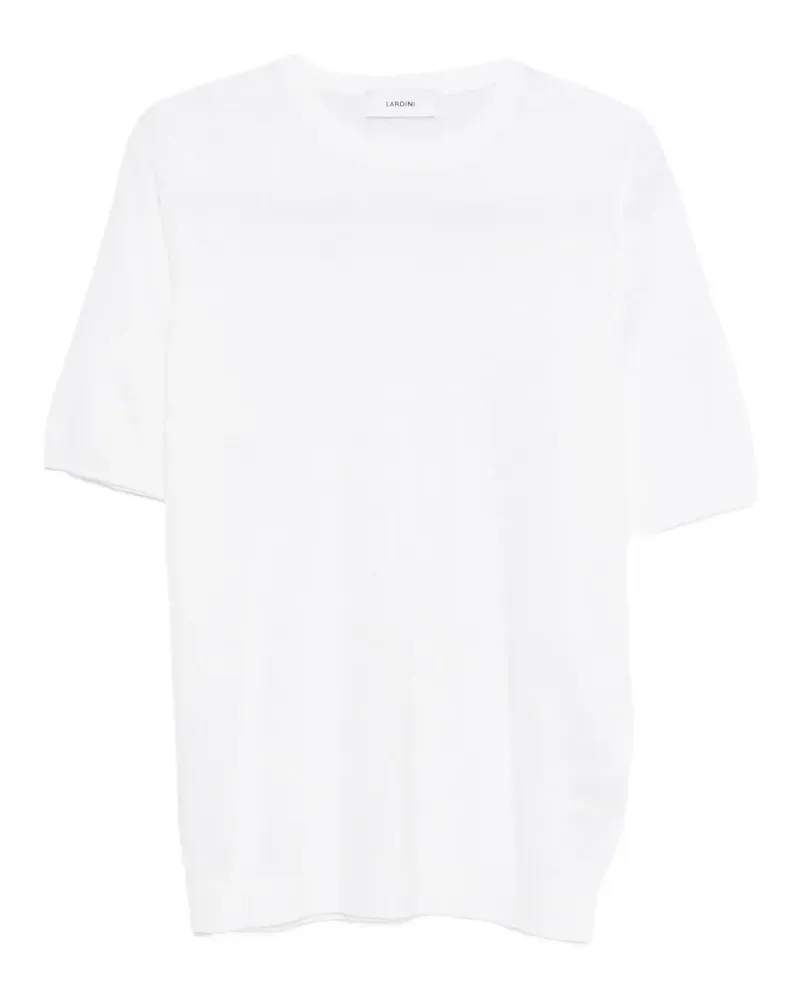 LARDINI Gestricktes T-Shirt - Weiß Weiß