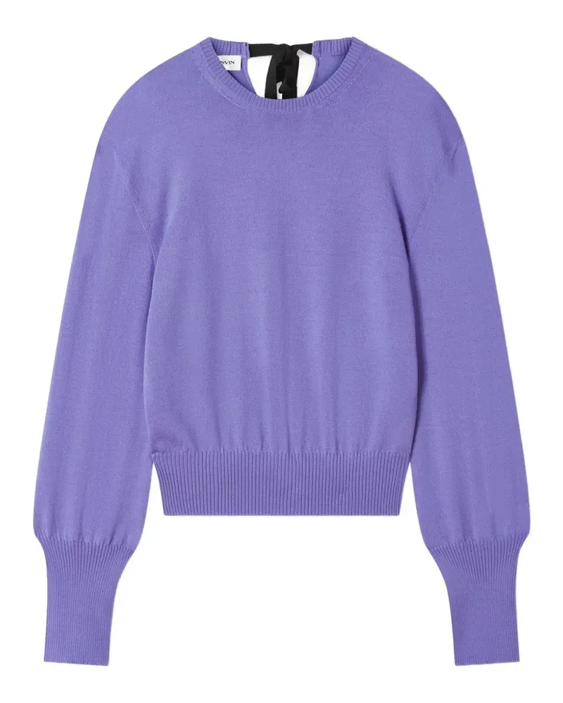 Lanvin Pullover mit Schleifendetail - Violett Violett