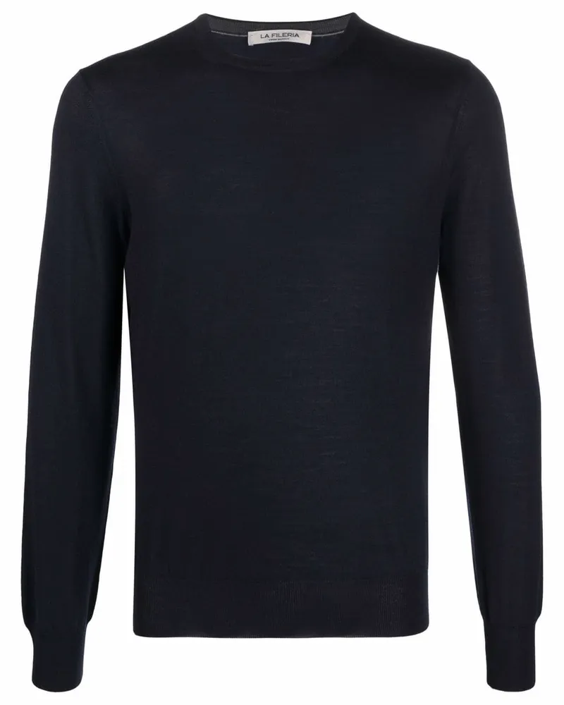 La Fileria Pullover mit rundem Ausschnitt - Blau Blau