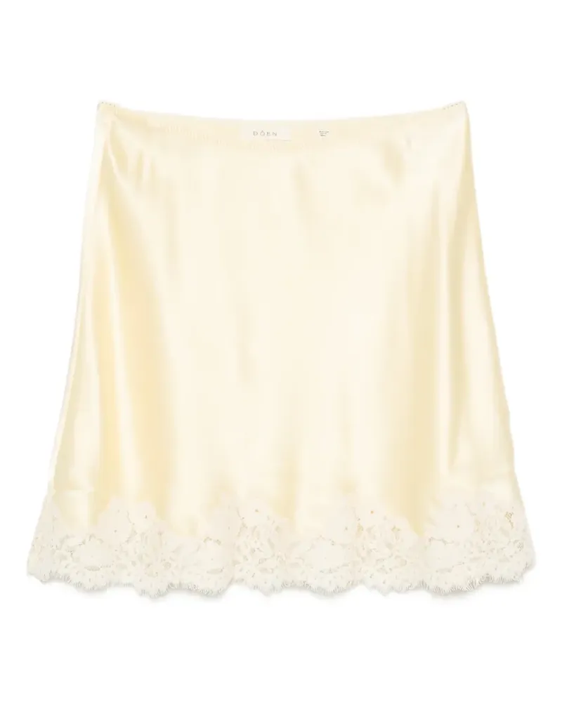 DÔEN Giulietta lace-trim skirt - Nude Nude