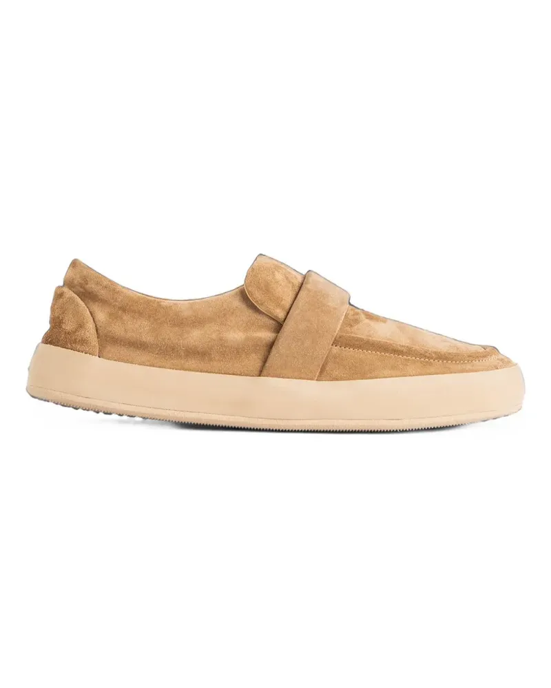 Marsèll touch-strap suede loafers - Braun Braun