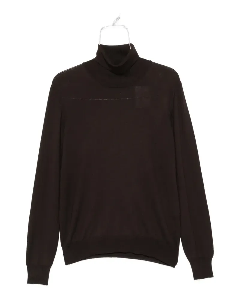 Gran Sasso Gestrickter Rollkragenpullover - Braun Braun
