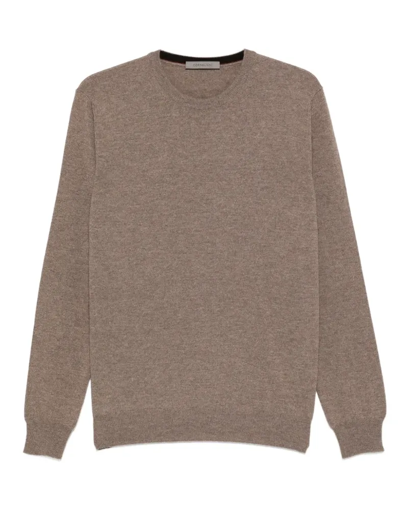 Corneliani crew-neck long-sleeve sweater - Nude Nude