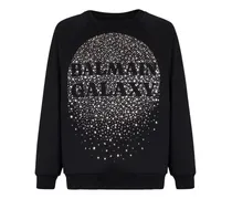 Galaxy Sweatshirt mit Stickerei - Schwarz