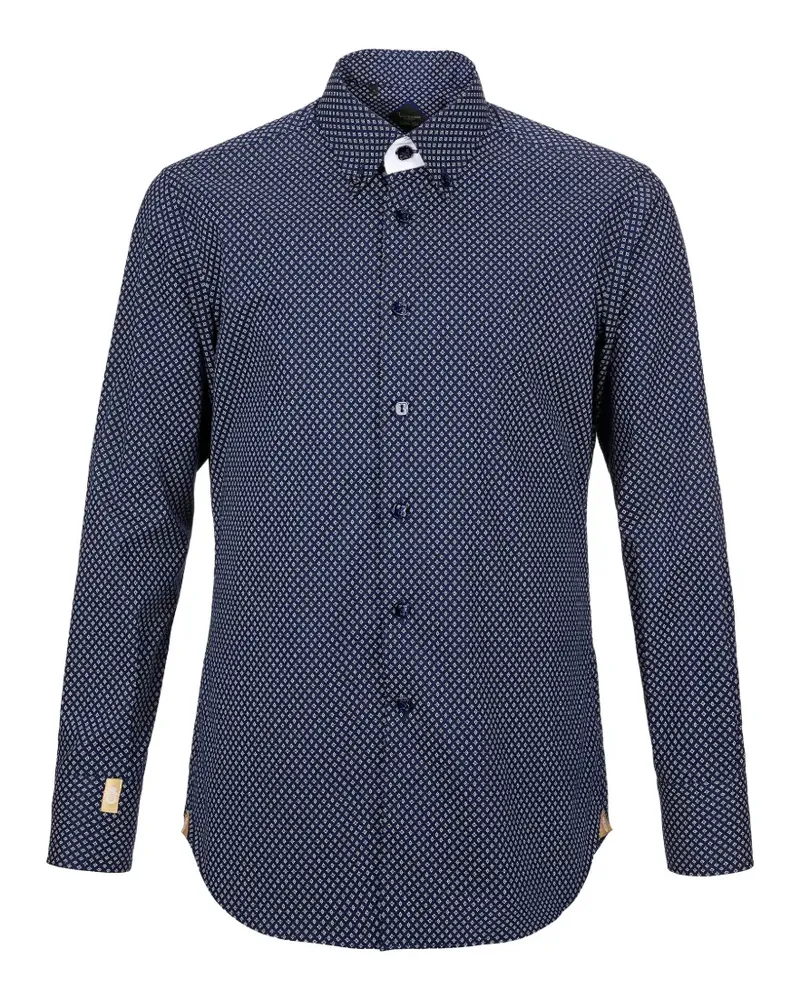 Billionaire Brody Hemd mit Print - Blau Blau