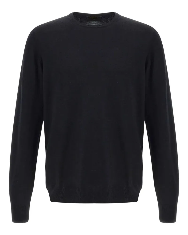 Gran Sasso Pullover mit geripptem Besatz - Schwarz Schwarz