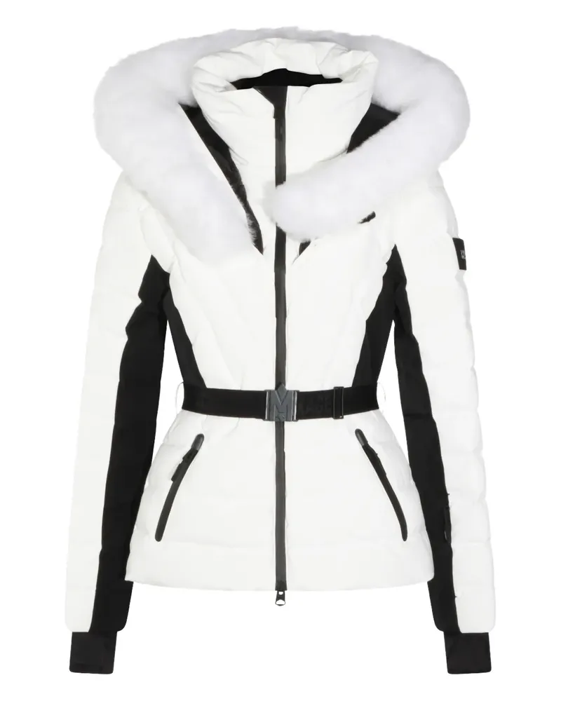 Mackage belted-waist ski jacket - Weiß Weiß