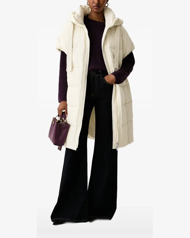 Pinko belted hooded puffer coats - Nude Nude