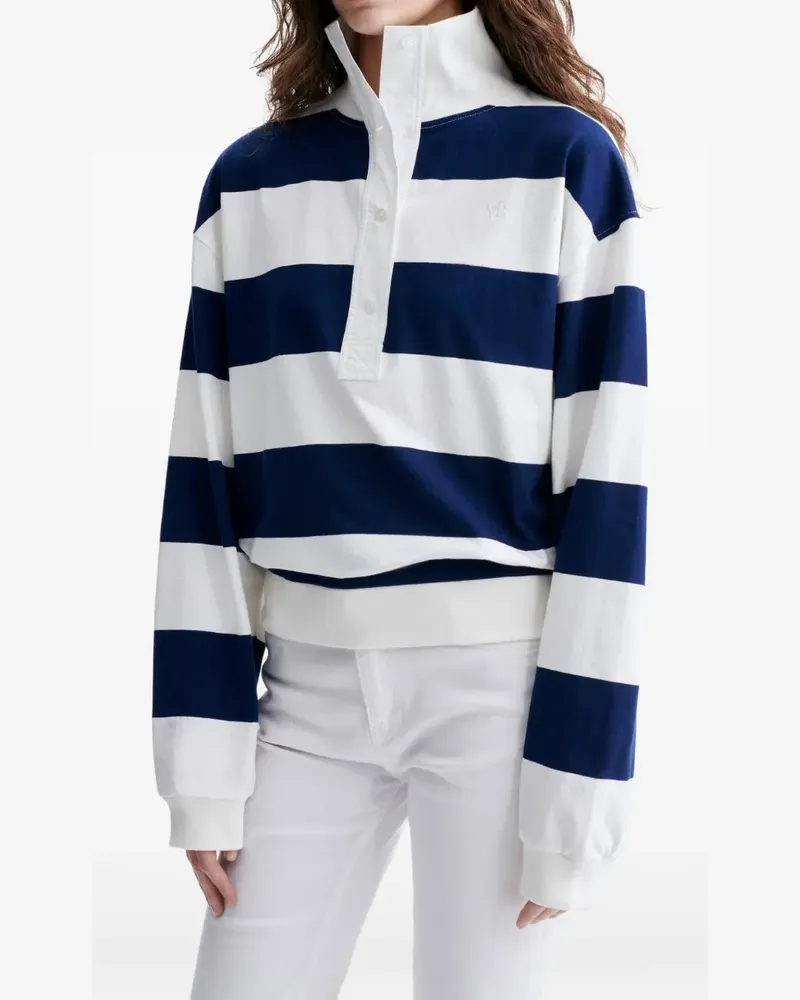 Vanessa Bruno Gestreiftes Halek Poloshirt - Blau Blau