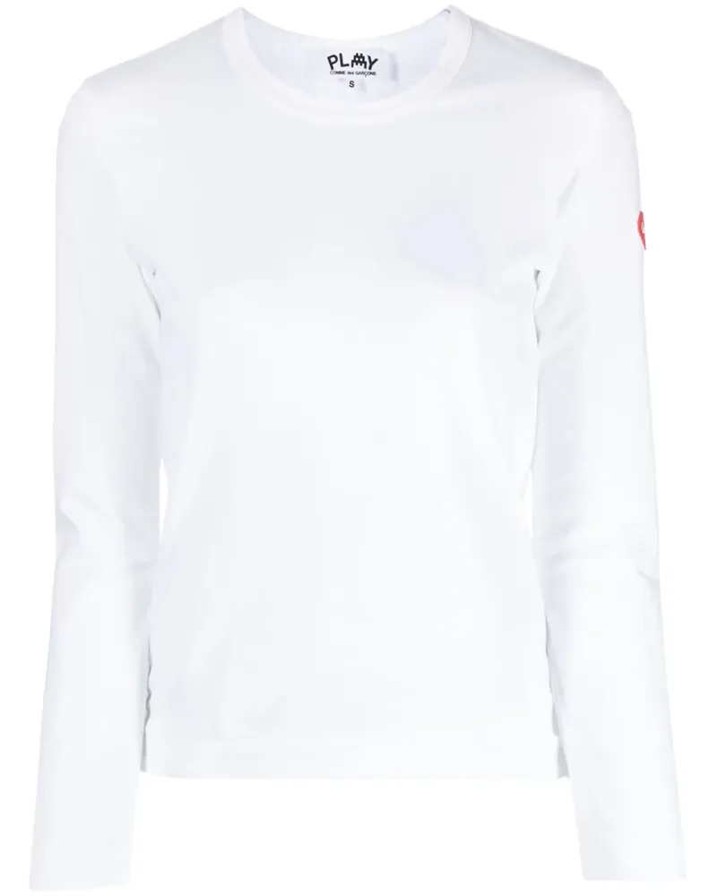 Comme des Garçons x The Artist Invader T-Shirt mit Pixel-Applikation - Weiß Weiß