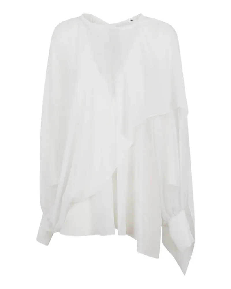 Gianluca Capannolo ruffled top - Weiß Weiß