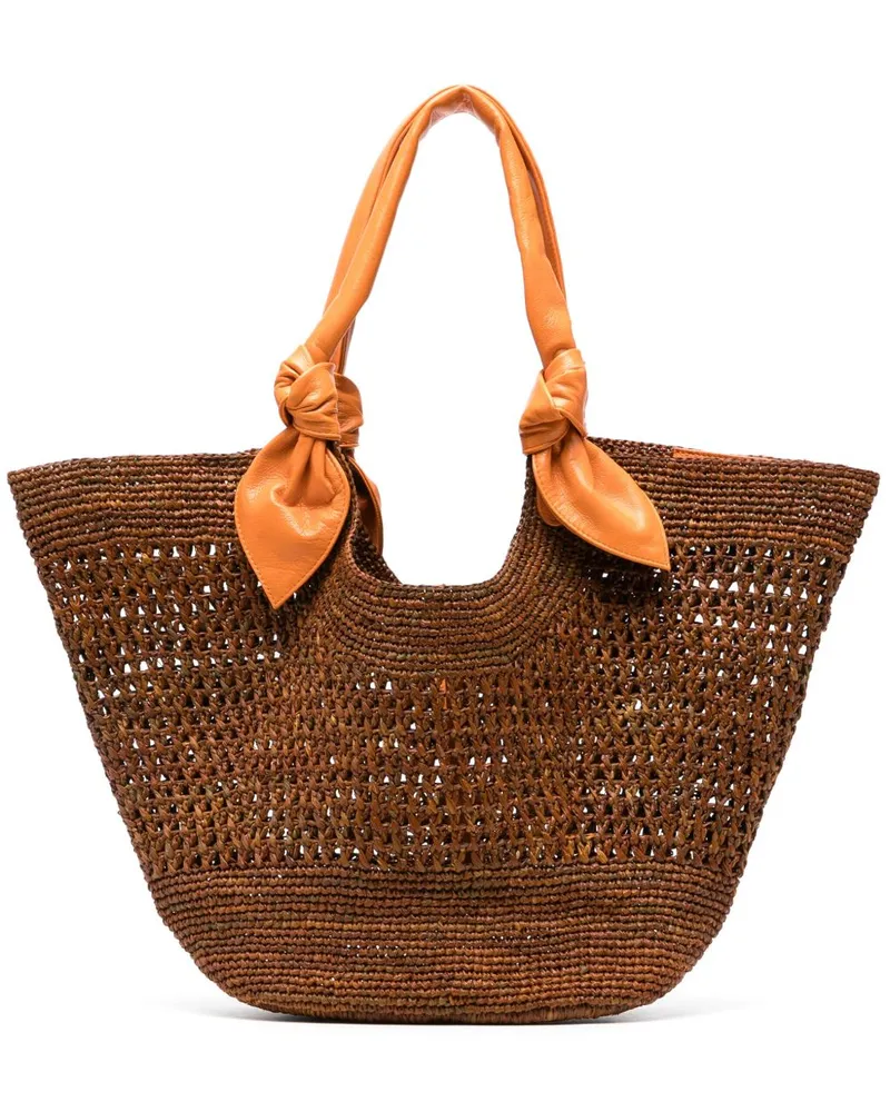 HEREU Handtasche aus Stroh - Braun Braun