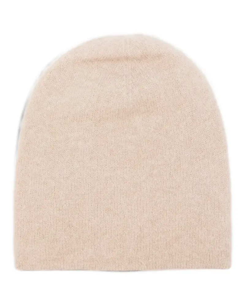Frenckenberger Fein gestrickte Beanie - Nude Nude