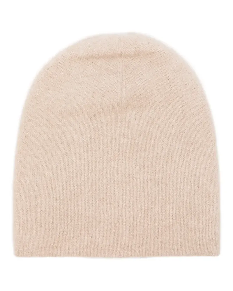 Frenckenberger Fein gestrickte Beanie - Nude Nude