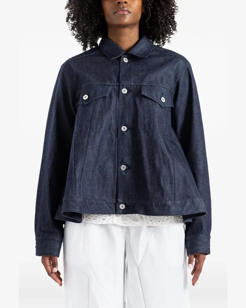 Comme des Garçons A-line denim jacket - Blau Blau