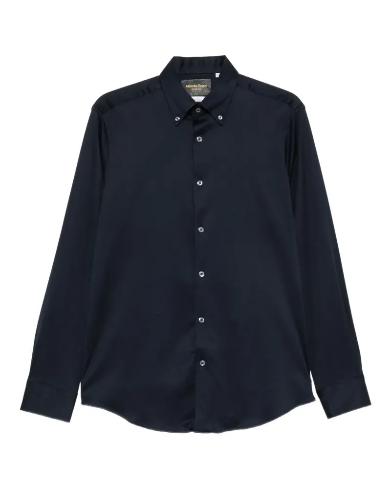 Alberto Gozzi button-down collar long-sleeve shirt - Blau Blau
