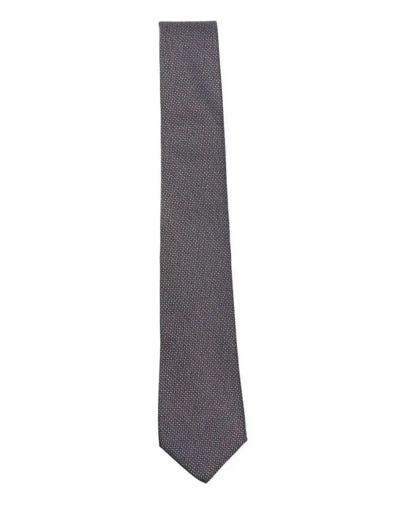 Dell'oglio textured tie - Blau Blau