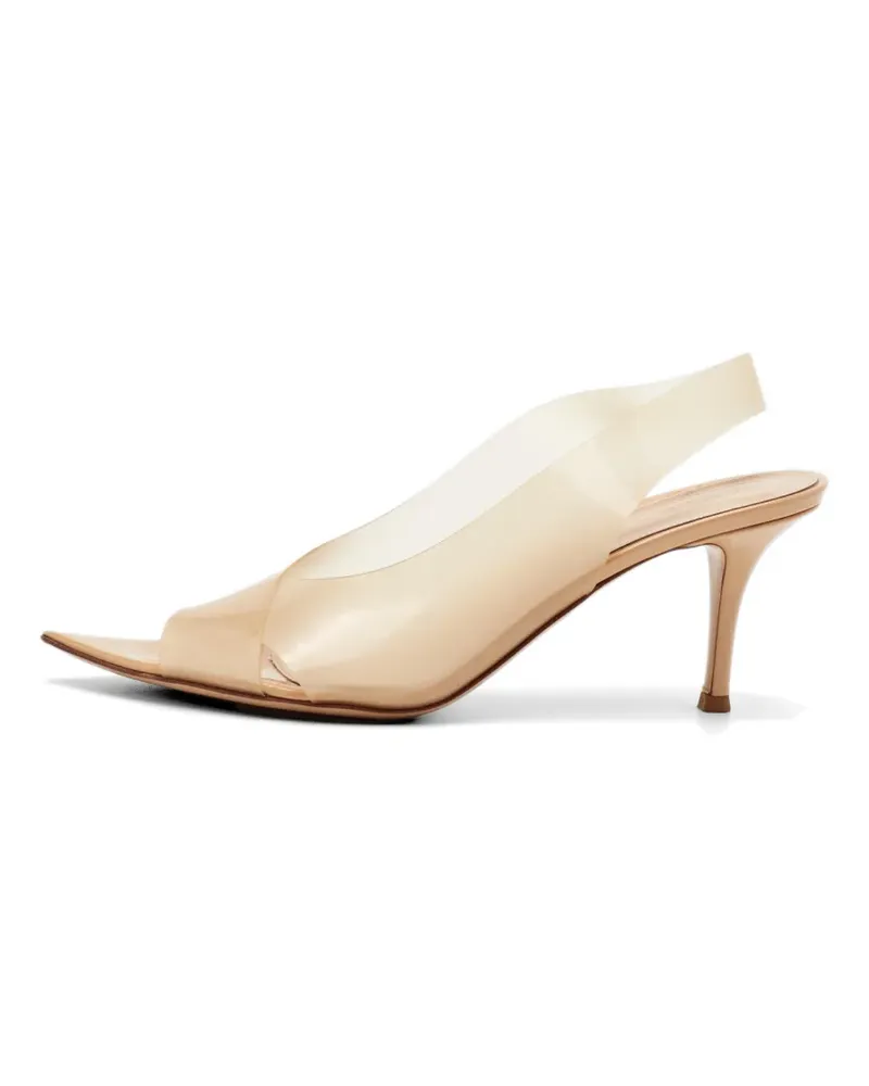 Gianvito Rossi Lyn slingback sandals - Weiß Weiß