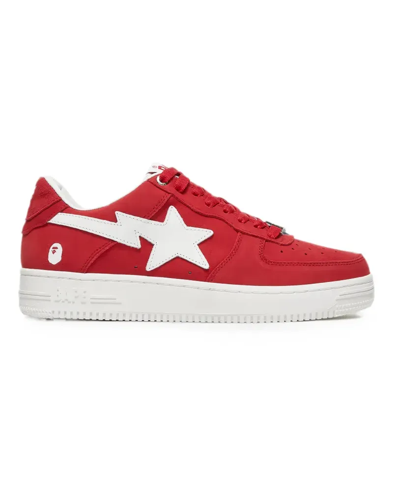 BAPE Bape Sta Low suede sneakers - Rot Rot